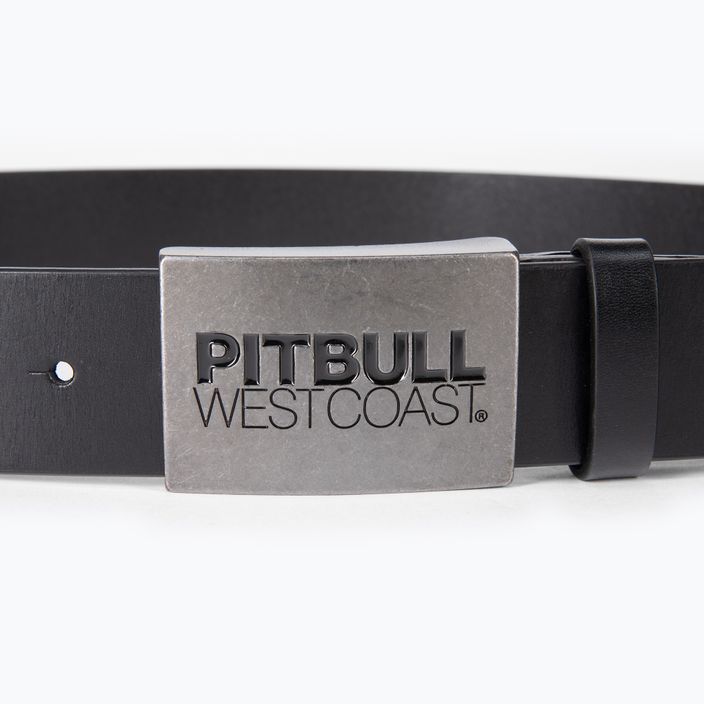 Ремінь чоловічий Pitbull West Coast Original Leather TNT black 2