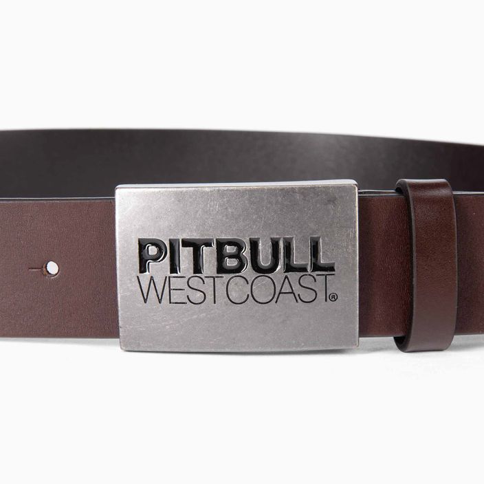 Ремінь чоловічий Pitbull West Coast Original Leather TNT brown 2