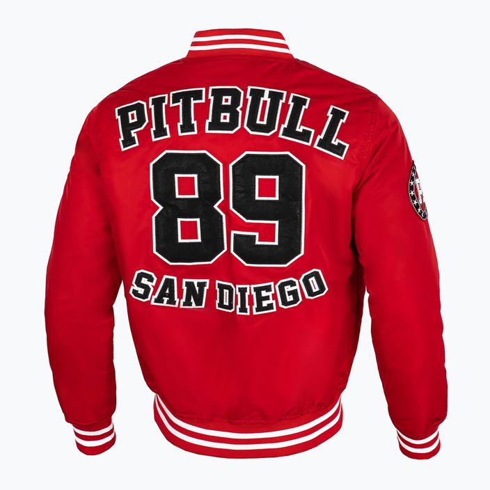Куртка чоловіча Pitbull West Coast Silverwing Padded Varsity red 2