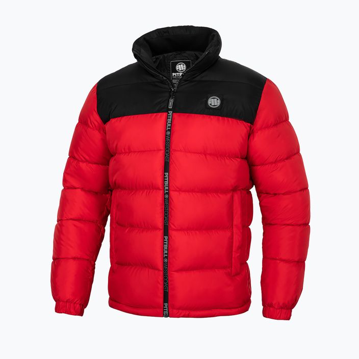 Куртка зимова чоловіча Pitbull West Coast Boxford Quilted black/red 2