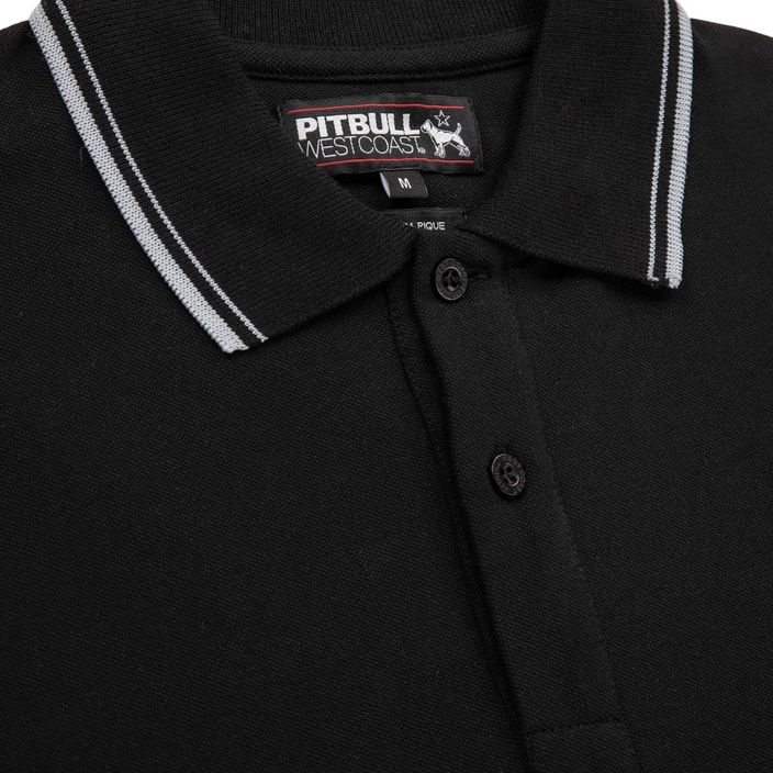 Чоловіча сорочка-поло Pitbull West Coast Pique Stripes Regular black 6
