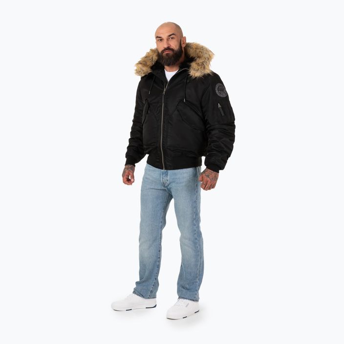 Куртка зимова чоловіча Pitbull West Coast Harvest Hooded Bomber black 2