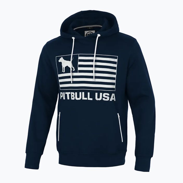 Чоловічий світшот Pitbull West Coast Usa з капюшоном темно-синій 3