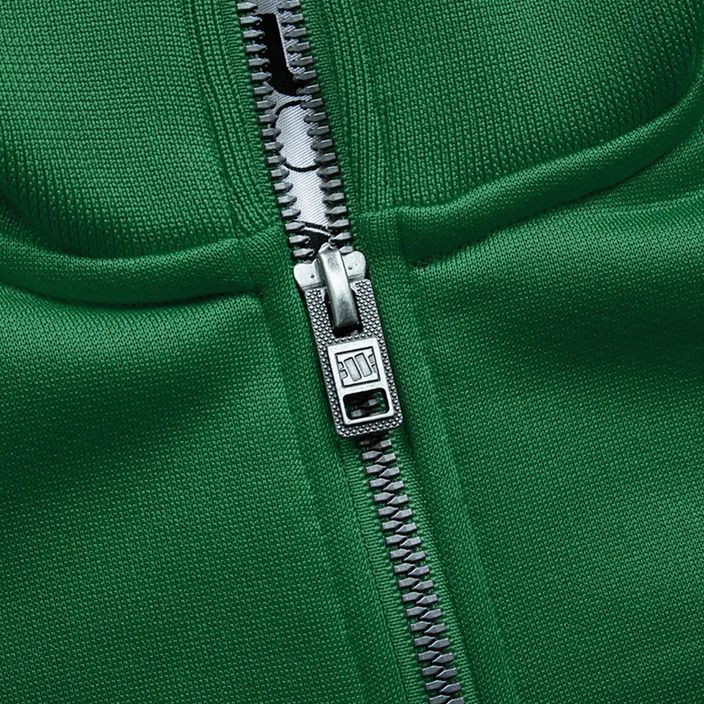 Чоловіча спортивна куртка Pitbull West Coast з логотипом на махровому полотні зеленого кольору 9