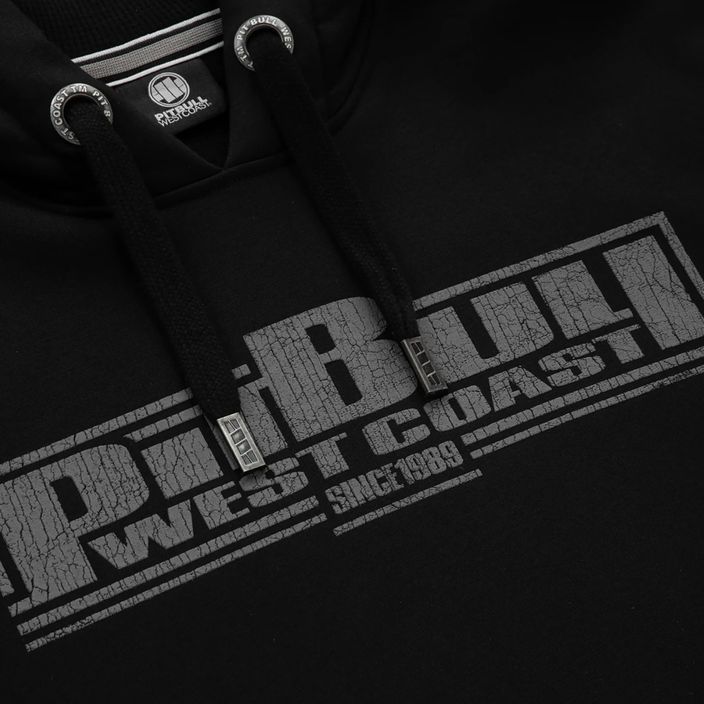 Чоловічий світшот Pitbull West Coast Boxing FD з капюшоном чорний 7