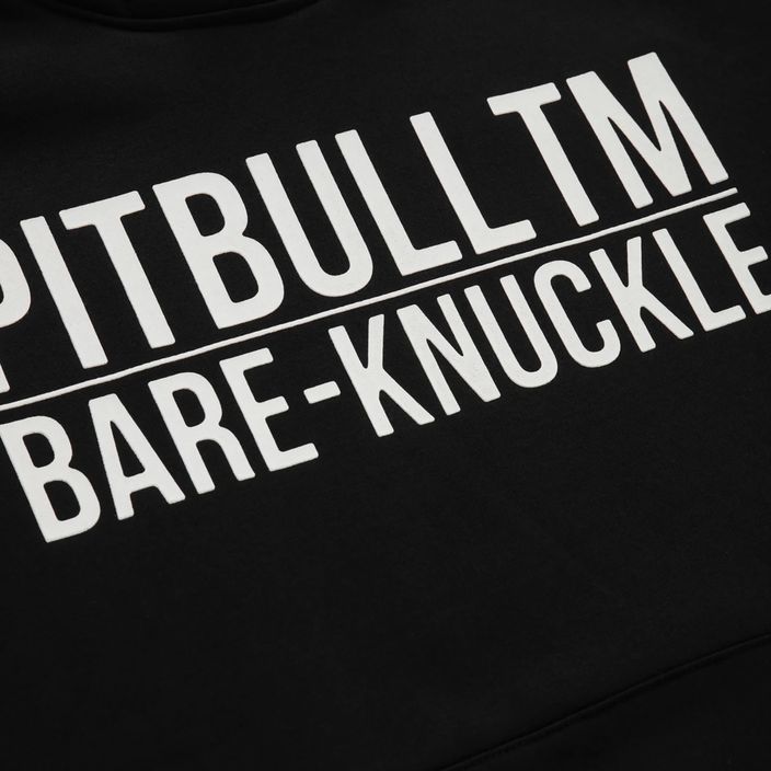 Чоловічий світшот Pitbull West Coast Bare Knuckle з капюшоном чорний 4
