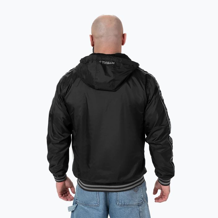 Чоловіча нейлонова куртка Pitbull West Coast Whitewood з капюшоном чорна 2