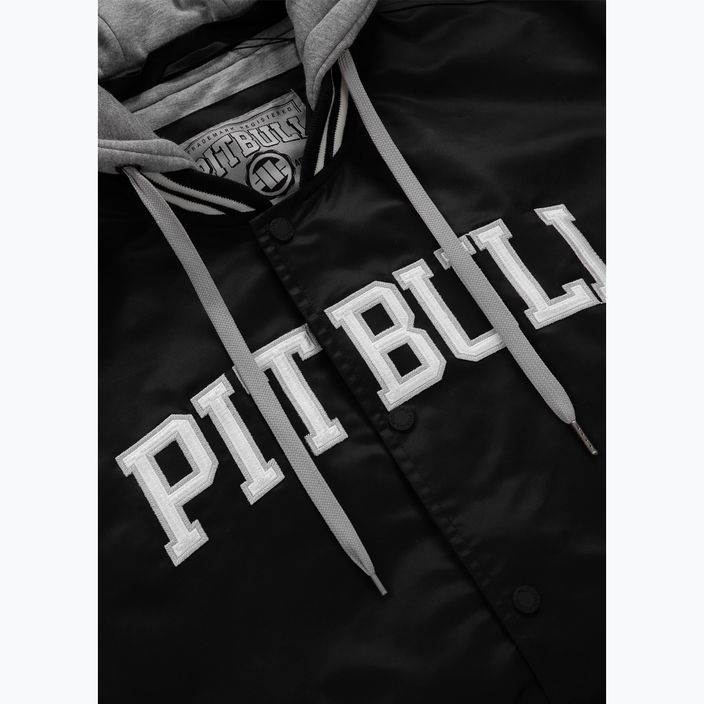 Чоловіча куртка-бомбер Pitbull West Coast Falcon Ridge Bomber з капюшоном чорний/екрю 7
