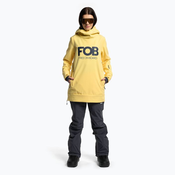 Куртка сноубордична жіноча 4F SFD001F light lemon 2
