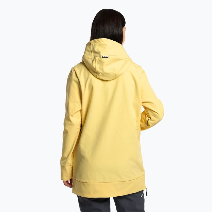 Куртка сноубордична жіноча 4F SFD001F light lemon 3