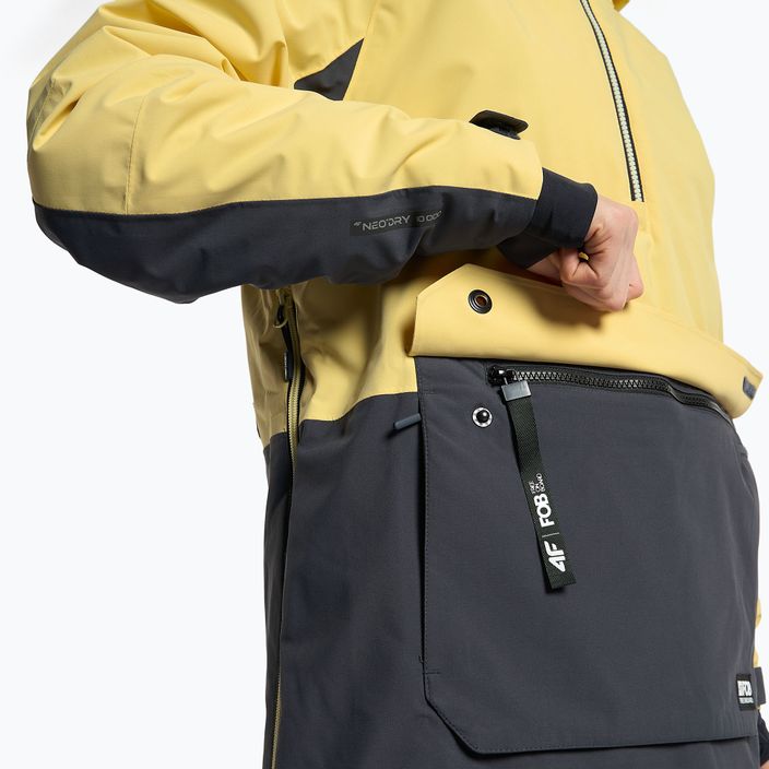 Куртка сноубордична жіноча 4F KUDS003 light lemon 6