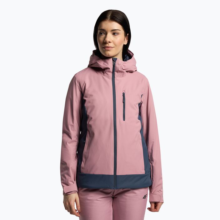 Куртка лижна жіноча 4F KUDN002 dark pink