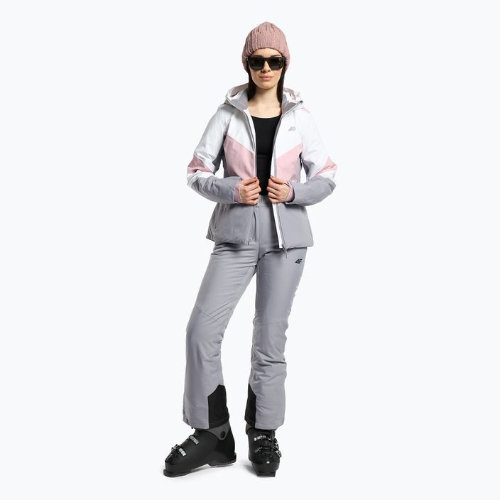Куртка лижна жіноча 4F KUDN008 light pink 2