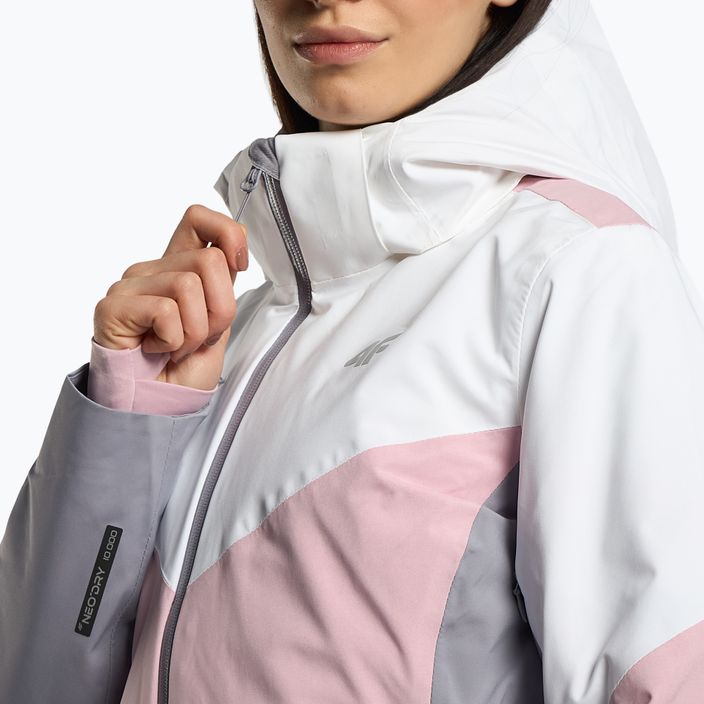 Куртка лижна жіноча 4F KUDN008 light pink 5