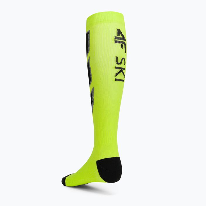 Шкарпетки лижні  чоловічі 4F M030 canary green neon 2
