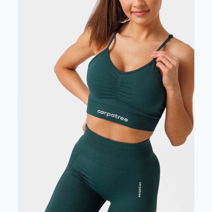 Бюстгальтер фітнес Carpatree Allure Seamless forest green 6