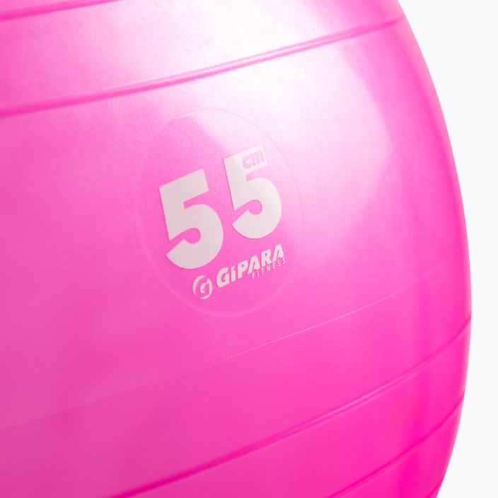 М'яч для гімнастики Gipara Fitness рожевий 3998 55 см 2