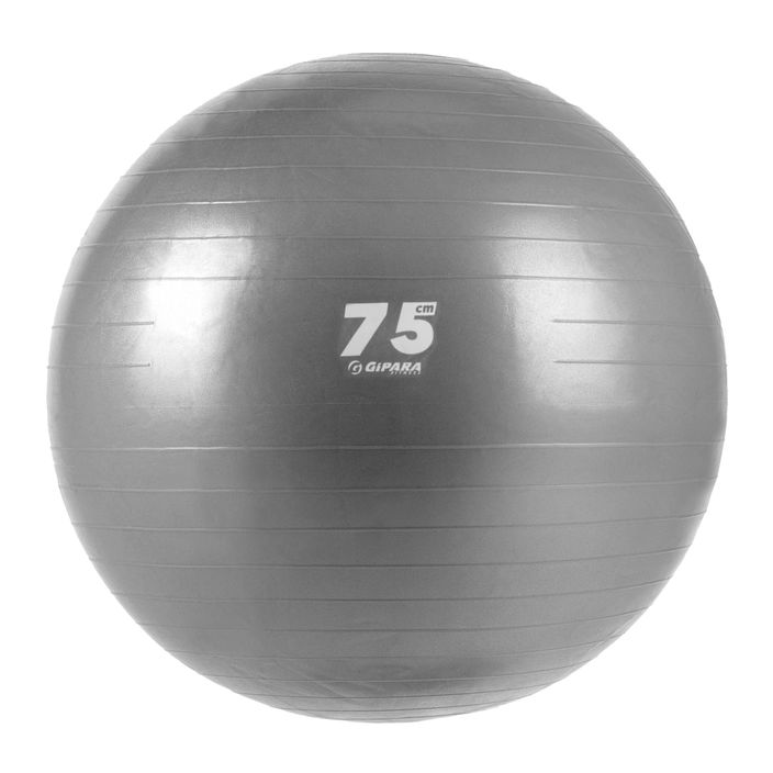 М'яч гімнастичний Gipara Fitness сірий 3143 75 cm