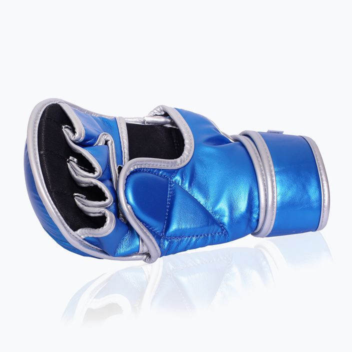 Рукавиці спарингові Octagon Mettalic MMA blue 4