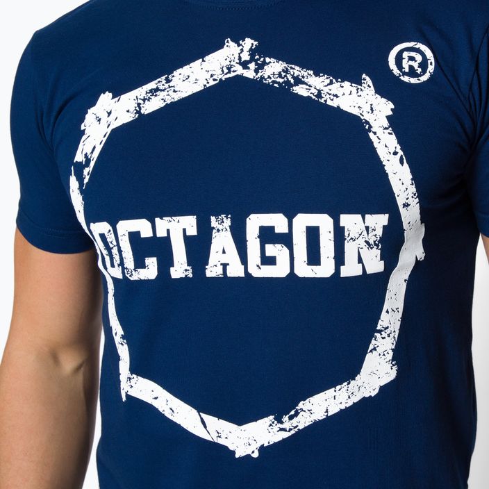 Футболка чоловіча Octagon Logo Smash блакитна 4