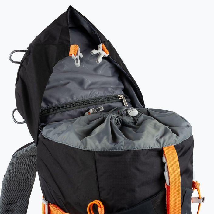 Туристичний рюкзак BERGSON Tunnebo 35 л чорний/помаранчевий 7