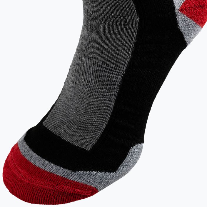 Шкарпетки для трекінгу Alpinus Sveg Low сірі/червоні 2