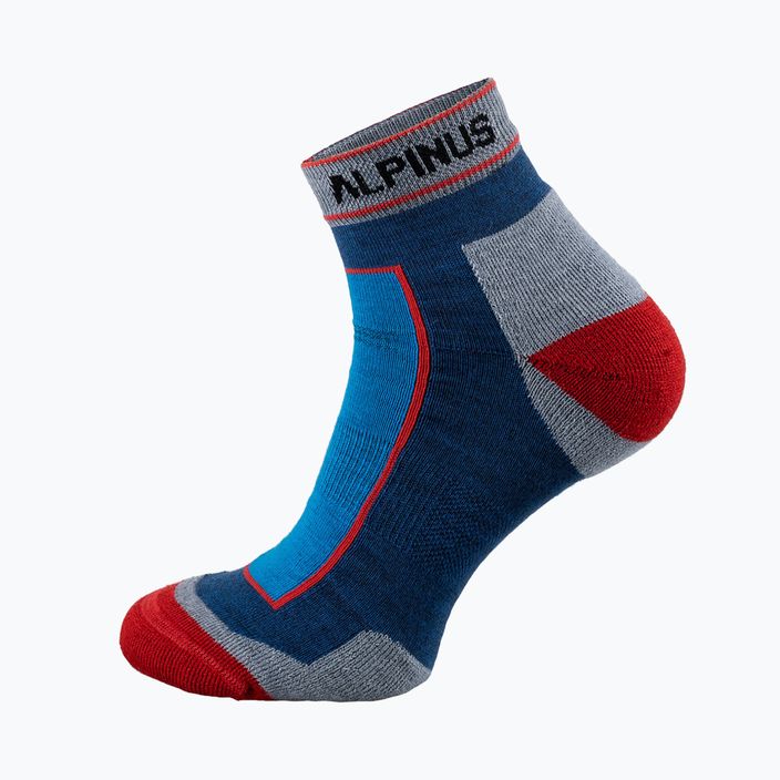 Шкарпетки для трекінгу Alpinus Sveg Low блакитні/червоні
