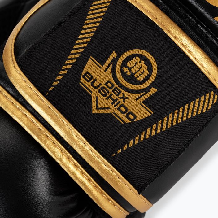 Рукавиці боксерські DBX BUSHIDO "HAWK" Active Clima чорно-золоті B-2v17 5