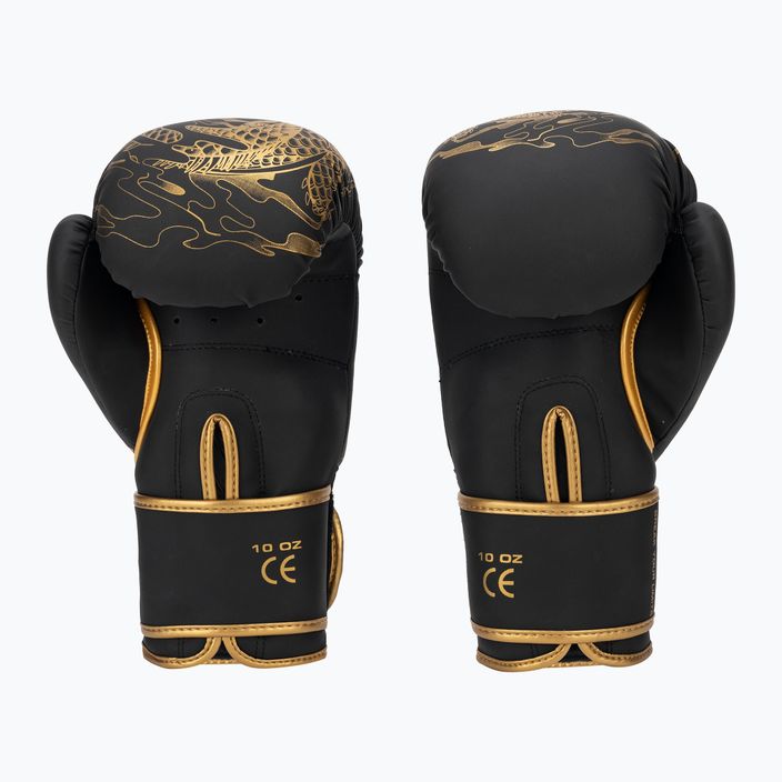 Боксерські рукавички DBX BUSHIDO "Gold Dragon" золото/чорні 2