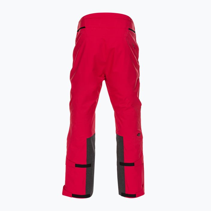 Чоловічі гірськолижні штани 4F M343 темно-червоні 4