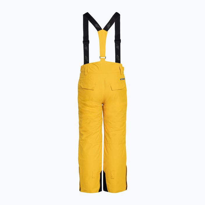 Дитячі гірськолижні штани 4F M360 жовті 2
