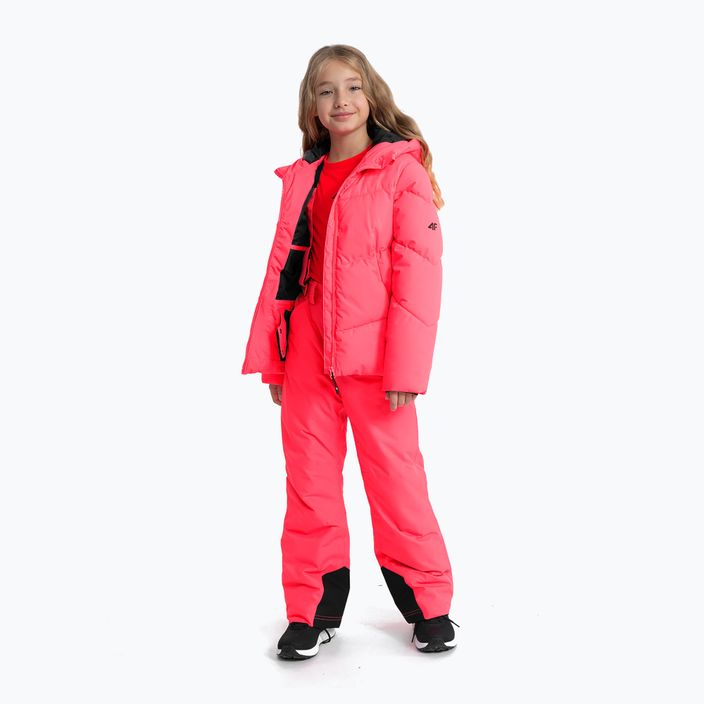 Куртка лижна дитяча 4F F293 hot pink neon 3