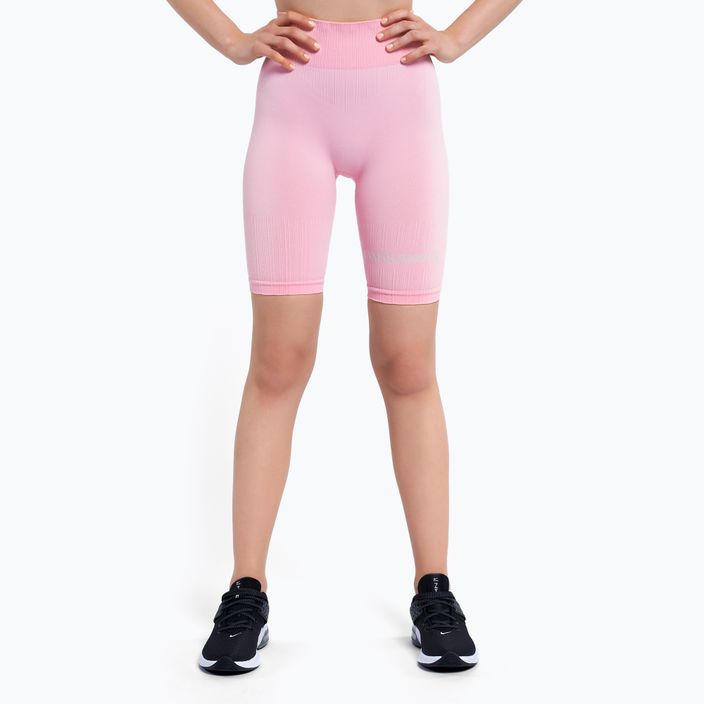Велосипедки тренувальні жіночі Gym Glamour Push Up Candy Pink 410