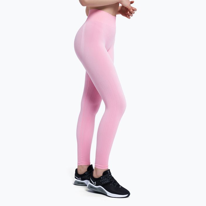 Легінси тренувальні жіночі Gym Glamour Push Up Candy Pink 408 4