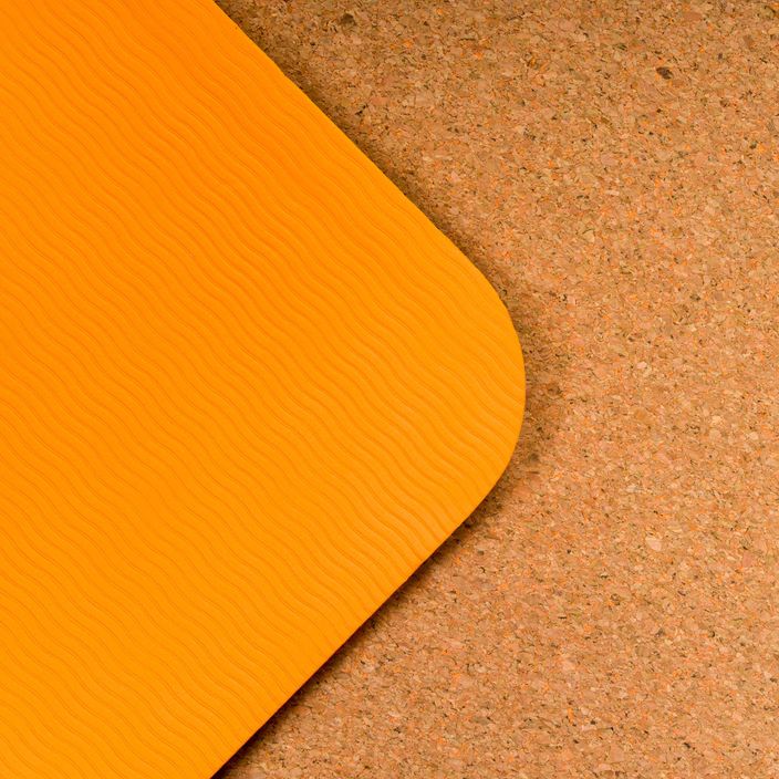 Килимок для йоги TREXO корковий TPE 6 mm помаранчевий YM-C01P 4