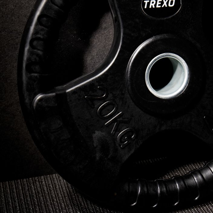Диск чавунний прогумований TREXO чорний RW20 20 кг 5