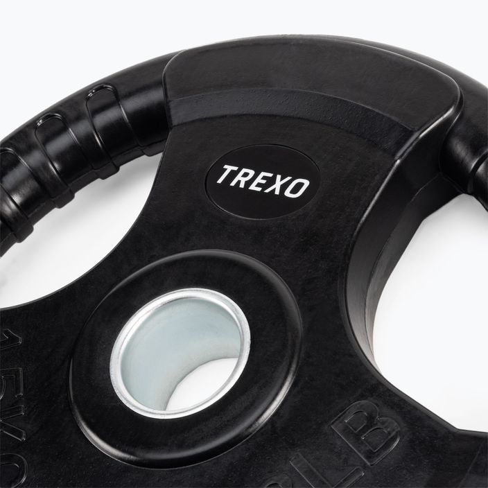 Диск чавунний прогумований TREXO чорний RW15 15 кг 3