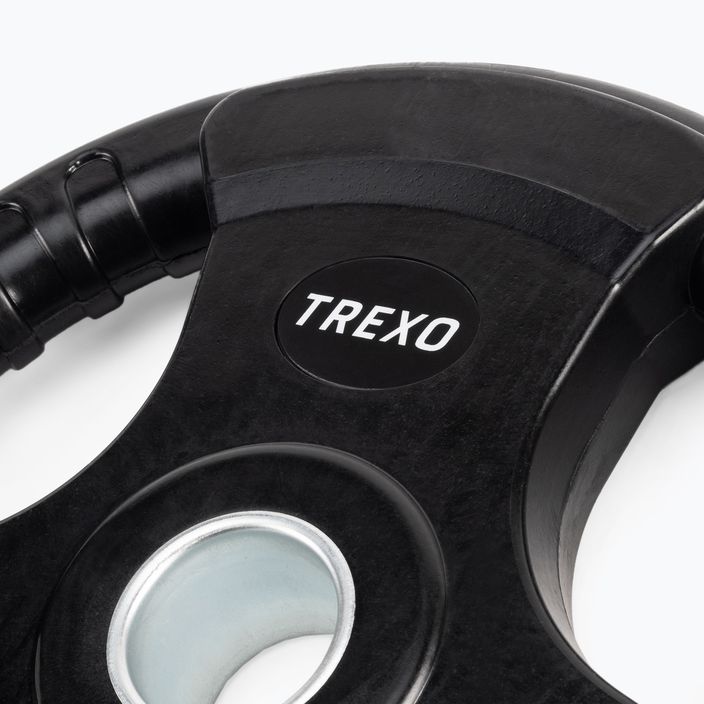 Диск чавунний прогумований TREXO чорні RW10 10 кг 3