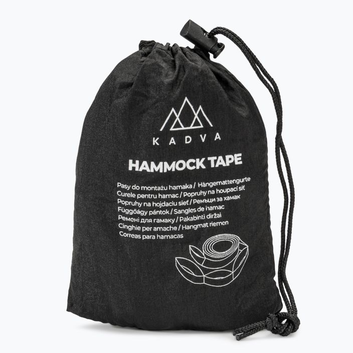 Ремені для монтажу гамака KADVA Hammock tape чорний 5