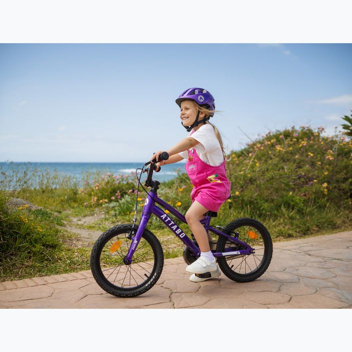 Дитячий велосипед ATTABO EASE 16" фіолетовий 4