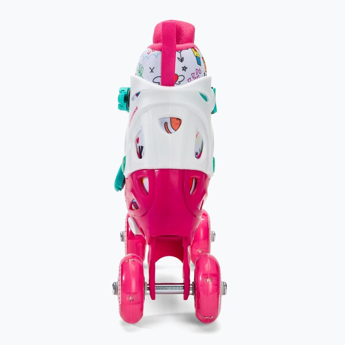 Дитячі роликові ковзани HUMBAKA Starjet LED 3в1 рожеві 10