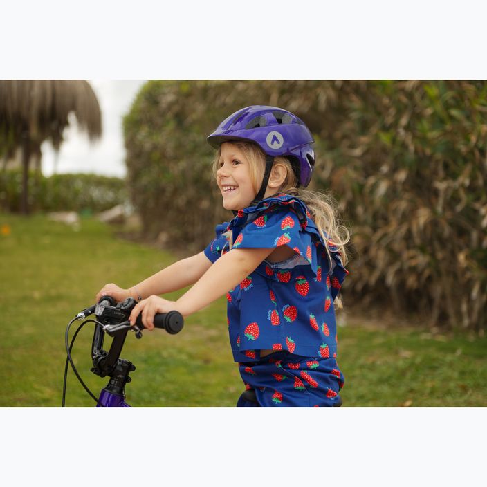 Дитячий велосипедний шолом ATTABO K200 фіолетовий 9