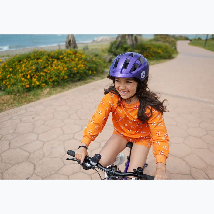 Дитячий велосипедний шолом ATTABO K200 фіолетовий 10