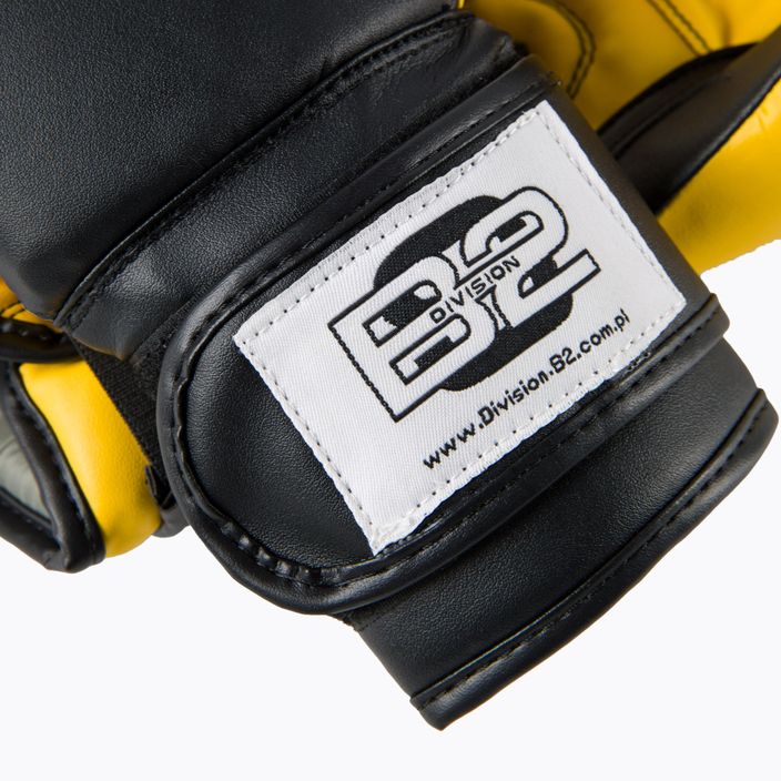 Рукавиці боксерські DIVISION B-2 DIV-TG01 black/yellow 5