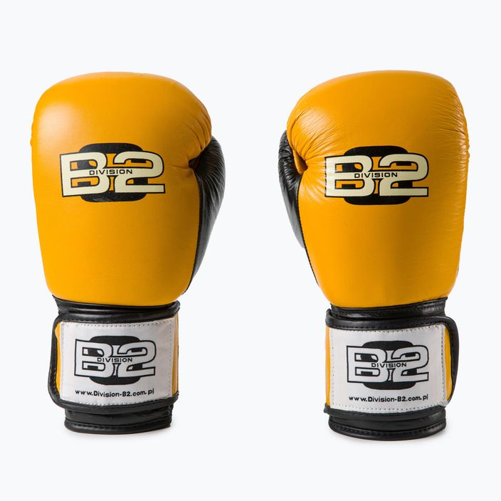 Рукавиці боксерські DIVISION B-2 DIV-SG01 yellow/black