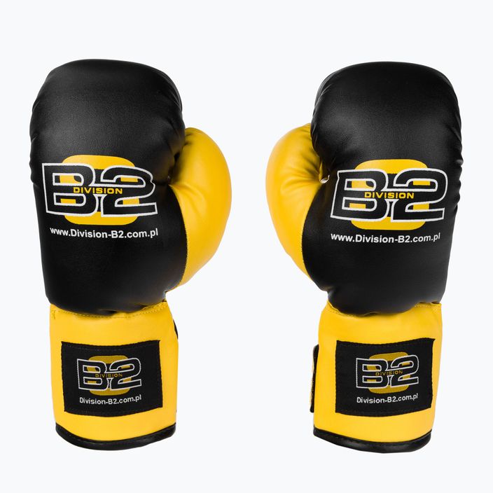 Боксерський набір для дітей DIVISION B-2 Junior black/yellow 3