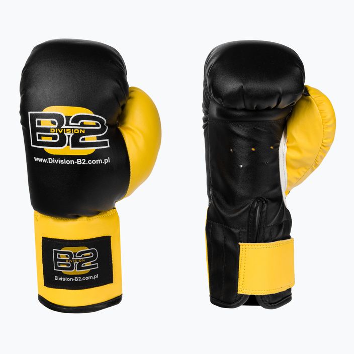 Боксерський набір для дітей DIVISION B-2 Junior black/yellow 5
