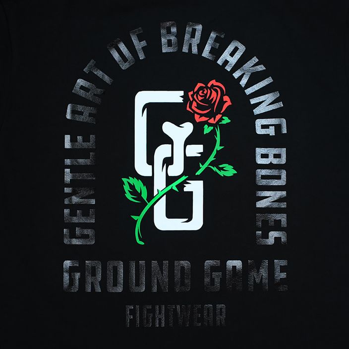Чоловіча футболка Ground Game Rose чорна 3
