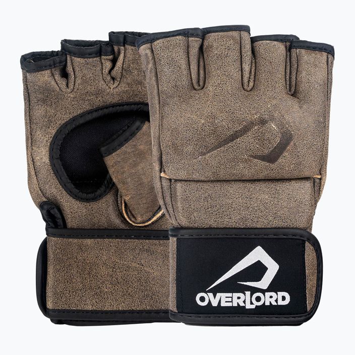 Грейплінгові рукавиці Overlord Old School MMA коричневі 101002-BR/S 6
