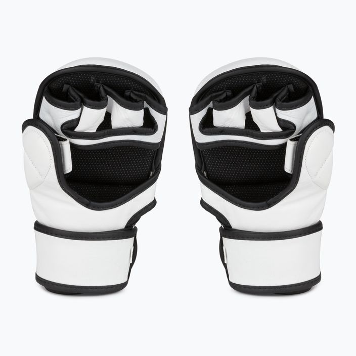 Грейплінгові рукавиці Overlord Sparring MMA шкіряні білі 101003-W/M 2